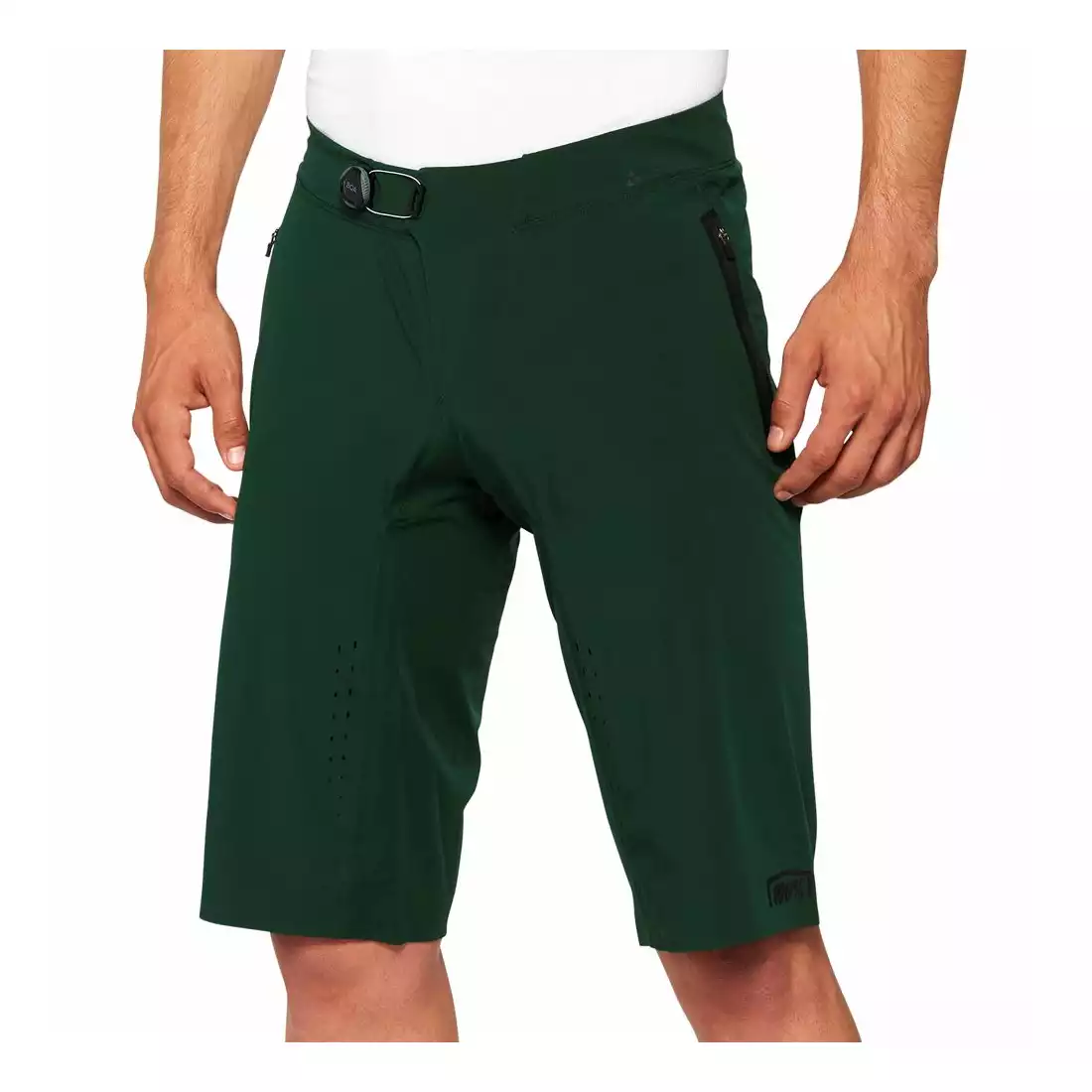 100% CELIUM Pantaloni scurți de ciclism pentru bărbați, verde