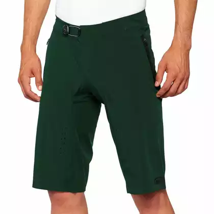 100% CELIUM Pantaloni scurți de ciclism pentru bărbați, verde