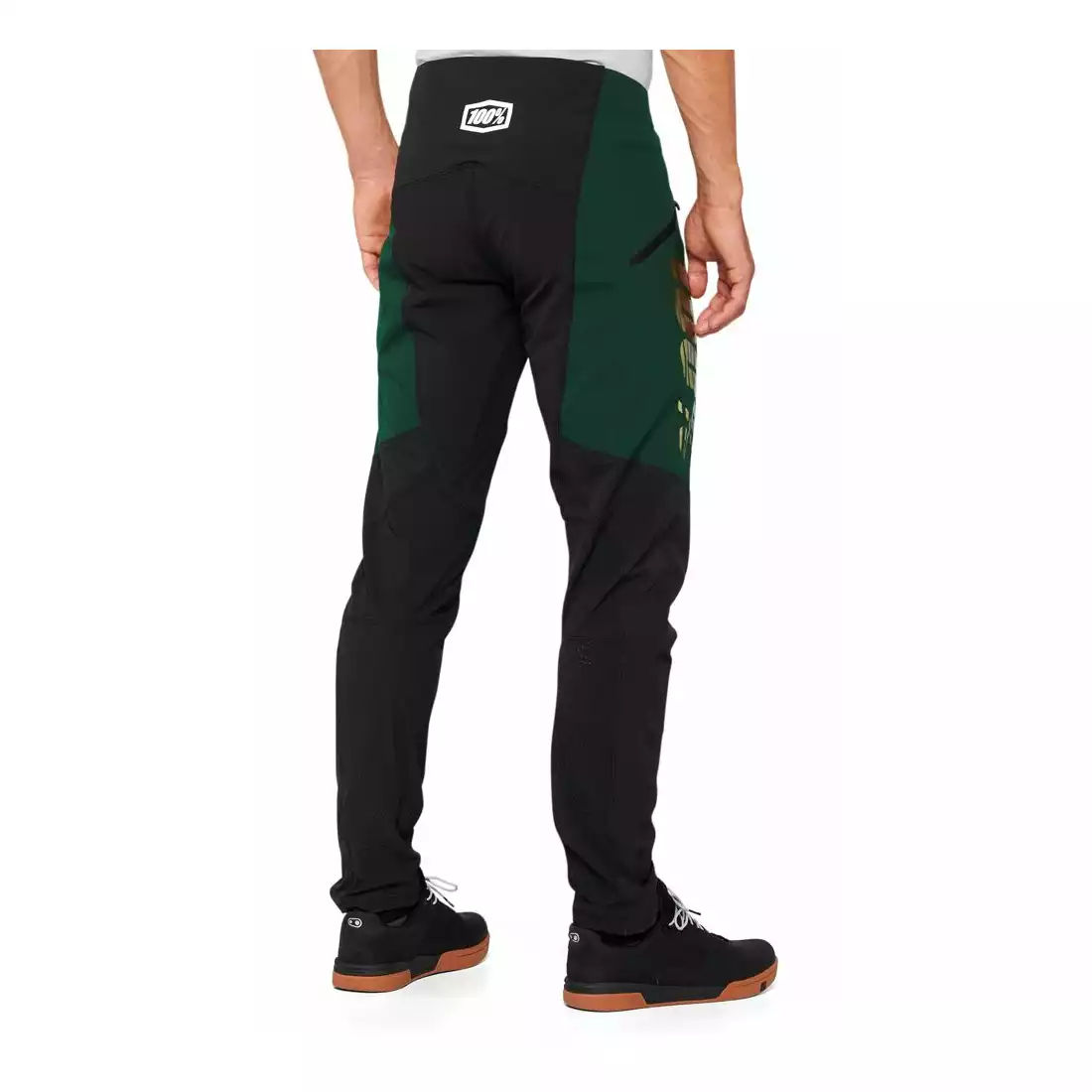 100% R-CORE X Pantaloni de ciclism pentru bărbați Limited Edition, verde-negru