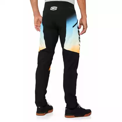 100% R-CORE X Pantaloni de ciclism pentru bărbați Limited Edition, negru și portocaliu