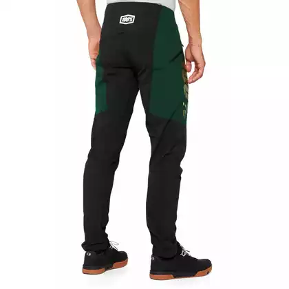 100% R-CORE X Pantaloni de ciclism pentru bărbați Limited Edition, verde-negru