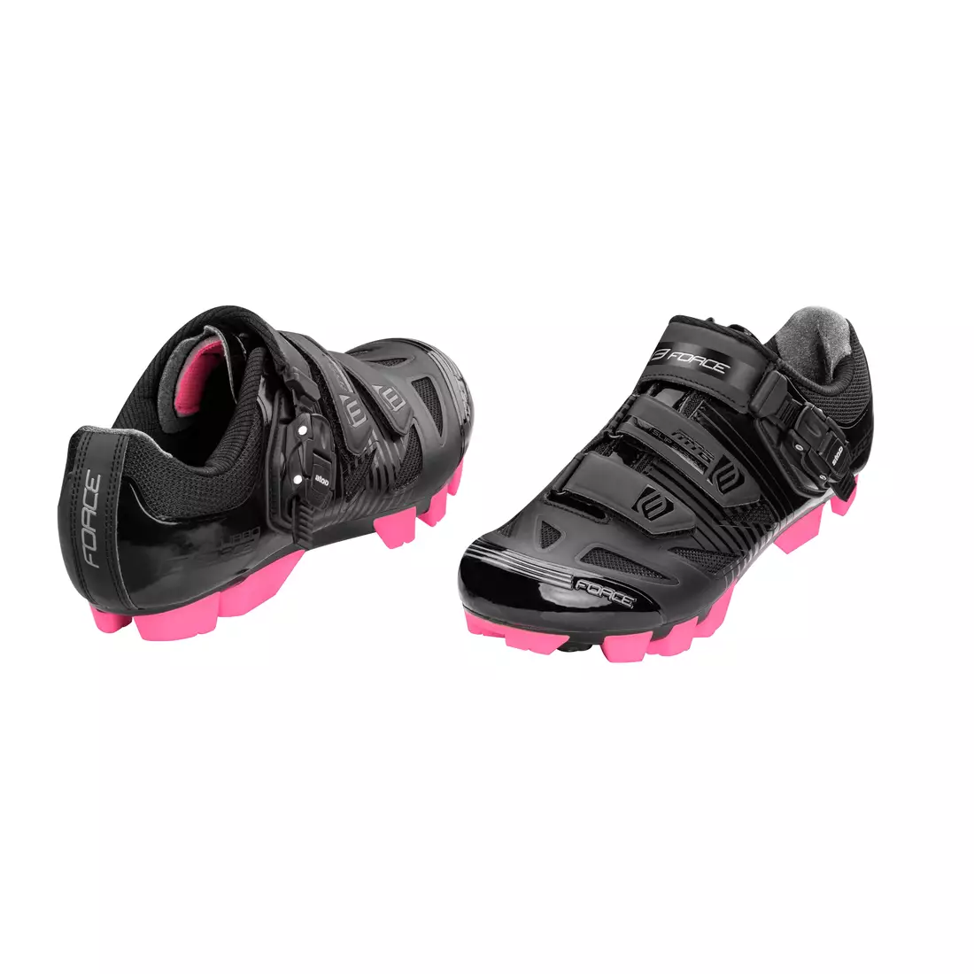 FORCE pantofi de ciclism dama MTB TURBO black/pink 9407735