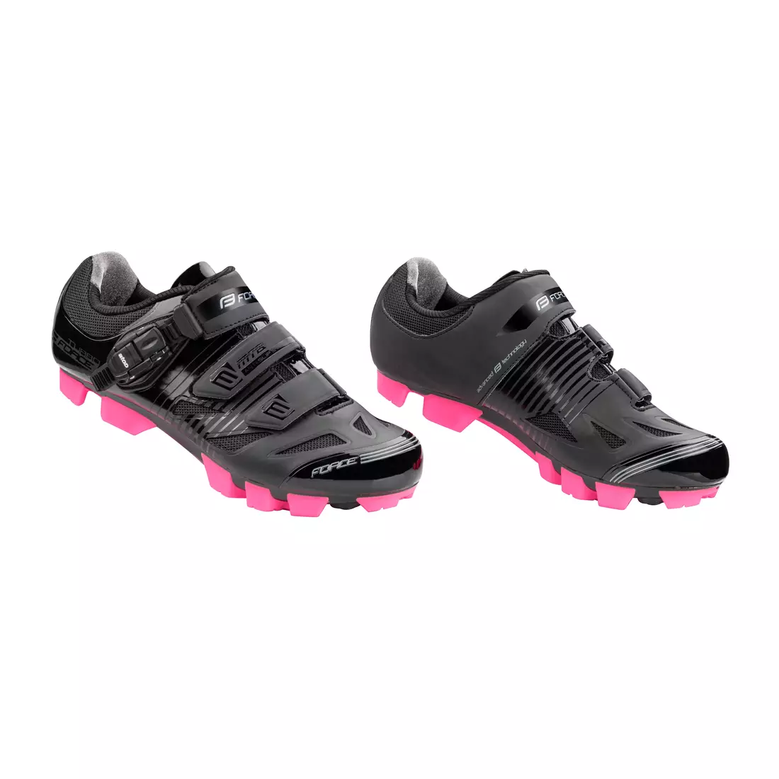 FORCE pantofi de ciclism dama MTB TURBO black/pink 9407735