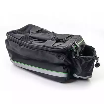 sacoara de bicicleta pentru portbagaj 20l, negru și verde