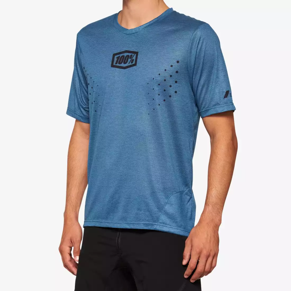 100% AIRMATIC Mesh tricou de ciclism masculin, slate blue 