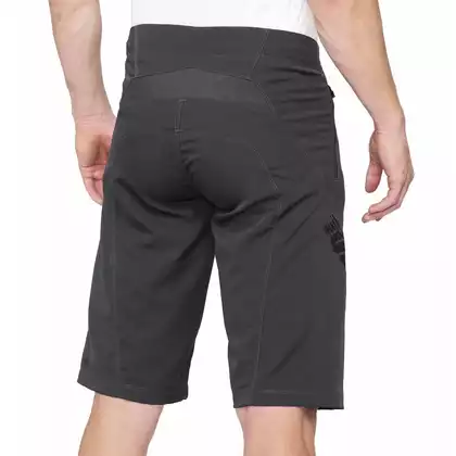 100% AIRMATIC Pantaloni scurți de ciclism pentru bărbați, gri