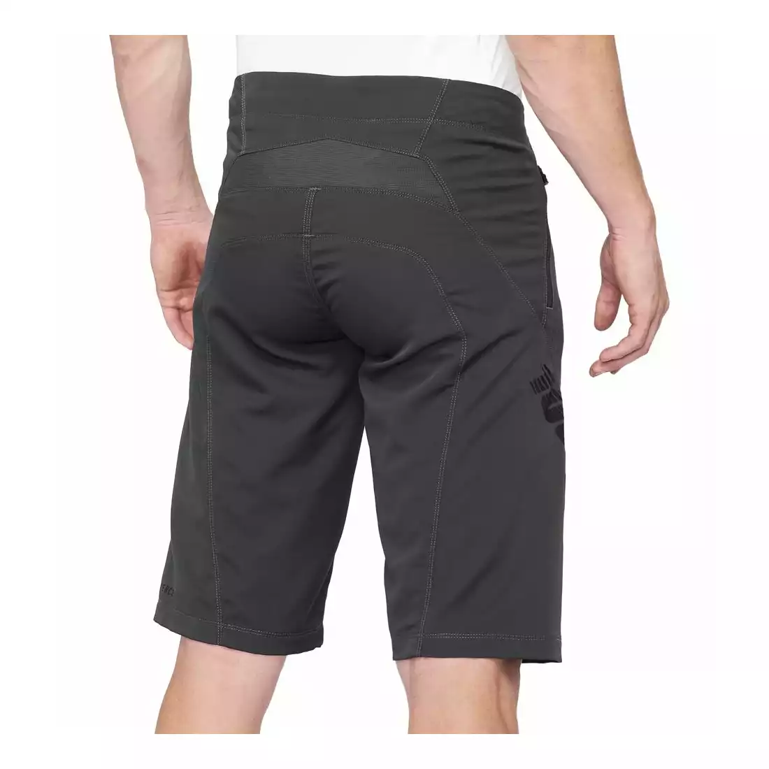 100% AIRMATIC Pantaloni scurți de ciclism pentru bărbați, gri