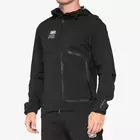 100% HYDROMATIC Jacket Black geacă de ploaie pentru ciclism pentru bărbați, negru