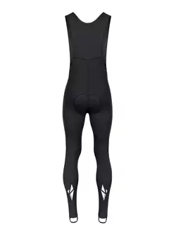 FORCE Pantaloni de ciclism pentru bărbați cu bretele SHARD WINDSTER negru 900361