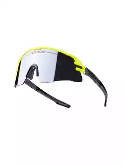 FORCE ochelari de sport AMBIENT (black mirror lens S3) fluo/grey 910933