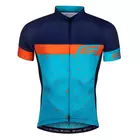 FORCE tricou barbatesc pentru bicicleta SPRAY blue-orange 9001272