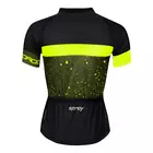 FORCE tricou de ciclism pentru femei SPRAY LADY army-fluo 90013403