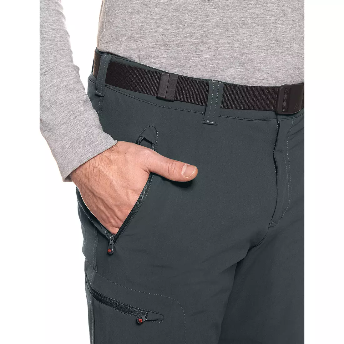 MAIER Pantaloni de drumeție pentru bărbați OBERJOCH THERM graphite 137009/949