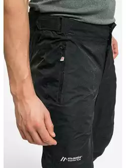 MAIER RAINDROP Pantaloni de drumeție pentru bărbați, rezistenți la ploaie, negri