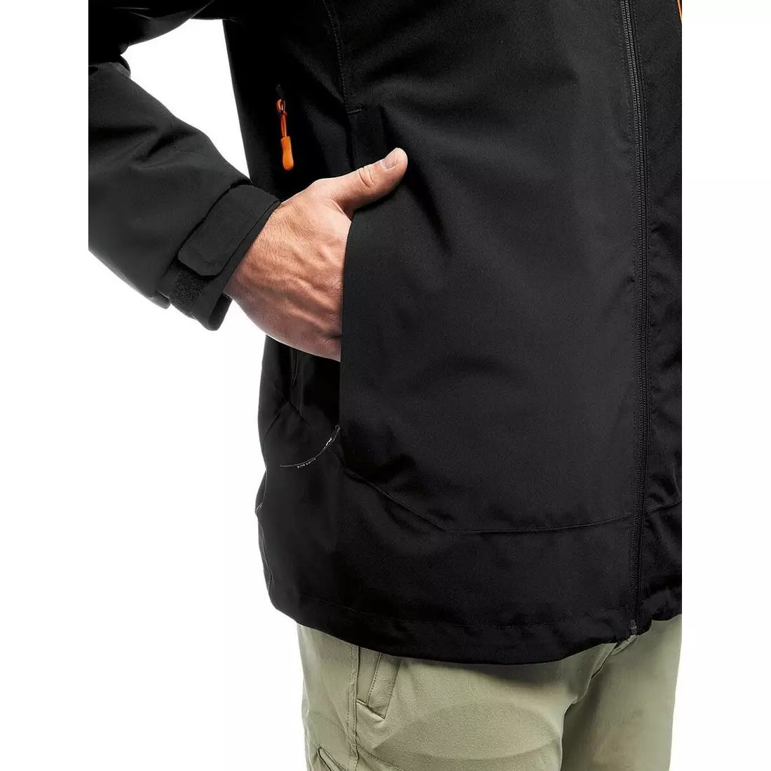 MAIER Thordis 2.0 Jachetă de ploaie pentru bărbați,, negru