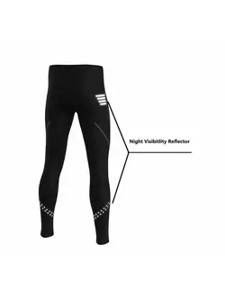 FDX 4010 pantaloni izolați pentru ciclism pentru bărbați, fără bretele, negru și roșu