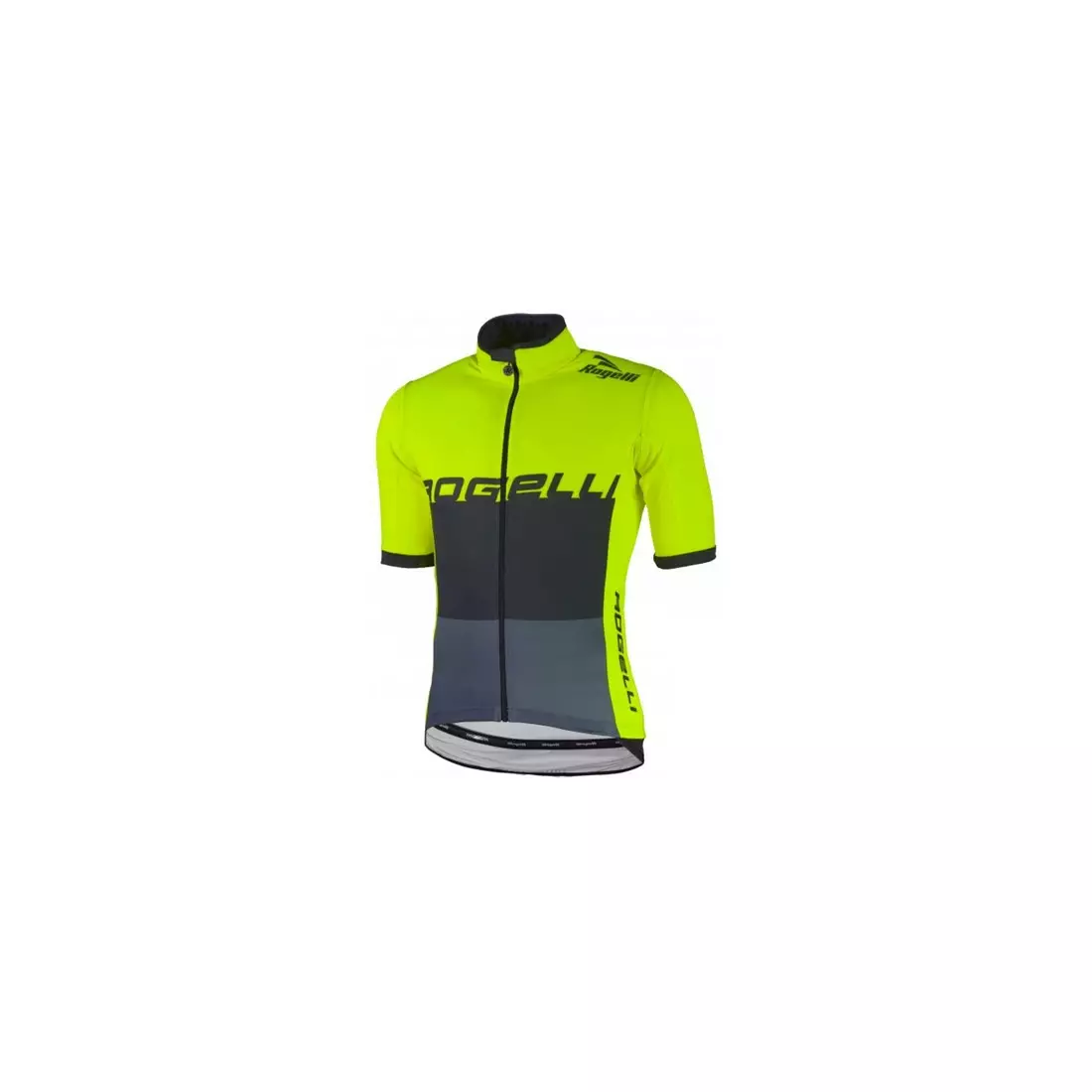 Rogelli HYDRO tricou de ciclism pentru bărbați cu mânecă scurtă, impermeabil, galben fluor