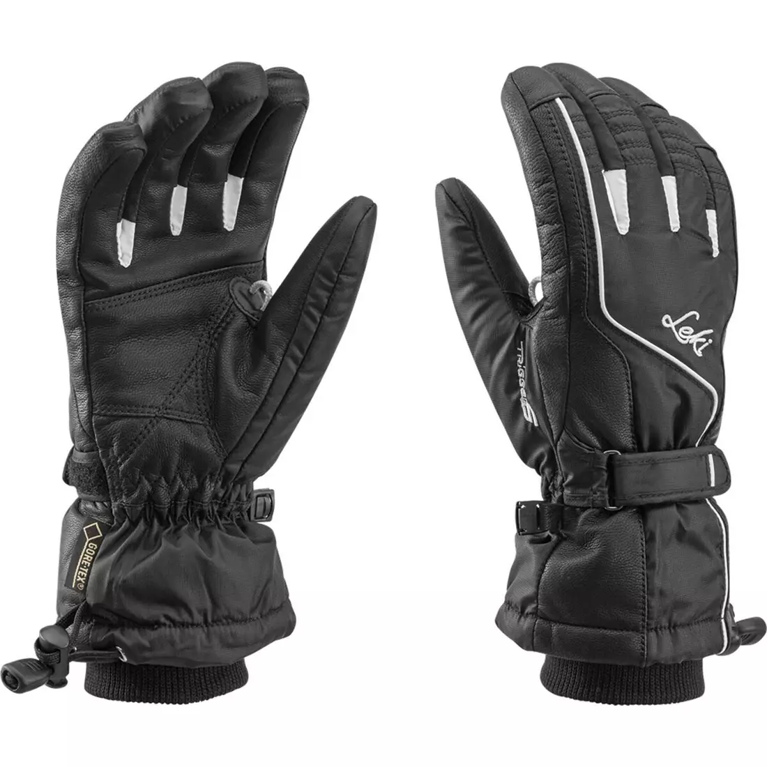 LEKI Mănuși de schi pentru femei Sierra S GTX Lady, black, 63487302080