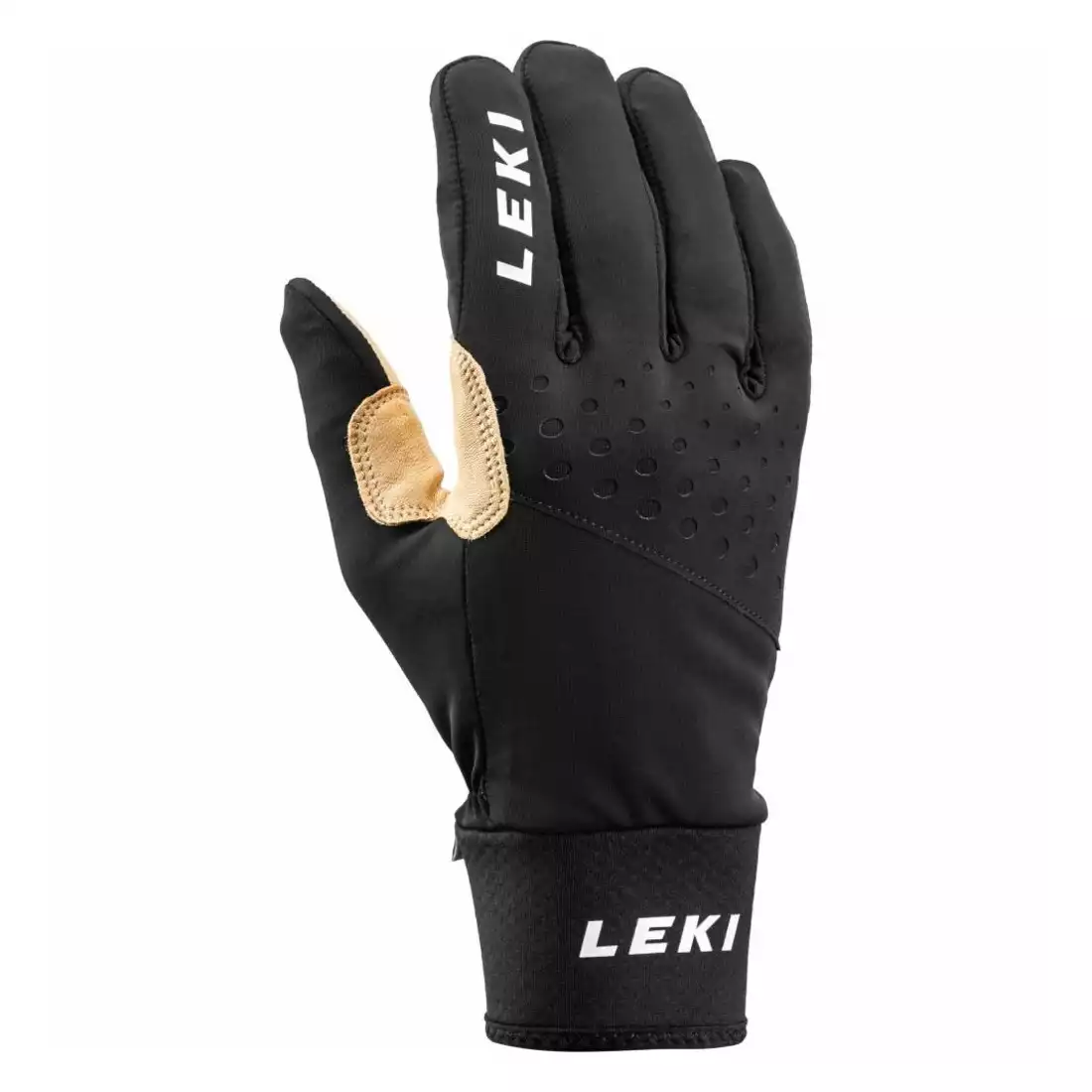 LEKI Nordic Race Premium mănuși de iarnă, negru și bej