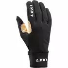 LEKI Nordic Race Premium mănuși de iarnă, negru și bej