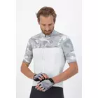 ROGELLI CAMO Mănuși de ciclism pentru bărbați, albe și gri