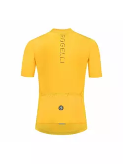 ROGELLI DISTANCE tricou de ciclism barbatesc, galben