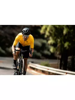 ROGELLI DISTANCE tricou de ciclism barbatesc, galben