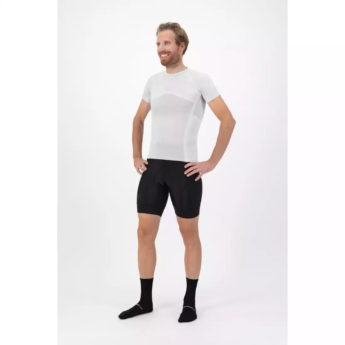 ROGELLI ESSENTIAL Pantaloni scurți pentru ciclism bărbați, negri
