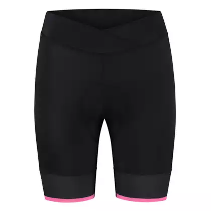 ROGELLI SELECT II Pantaloni scurți de ciclism pentru femei, negru și roz