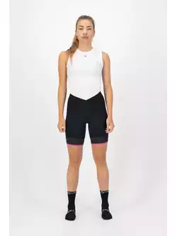 ROGELLI SELECT II Pantaloni scurți de ciclism pentru femei, negru și roz