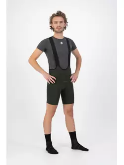 ROGELLI ULTRACING 2.0 Pantaloni scurți de ciclism pentru bărbați cu bretele, verde
