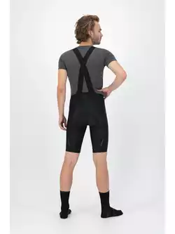 Rogelli DISTANCE pantaloni scurți de ciclism pentru bărbați cu bretele, negru