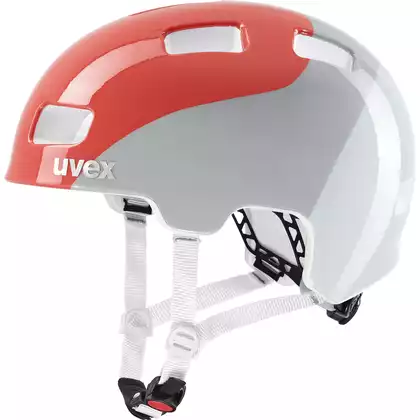 UVEX HLMT 4 Casca de bicicleta pentru copii, rosu si alb