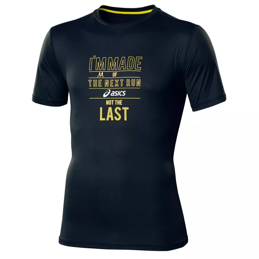 ASICS 110408-0001 GRAPHIC TOP - tricou alergare pentru bărbați, culoare: negru