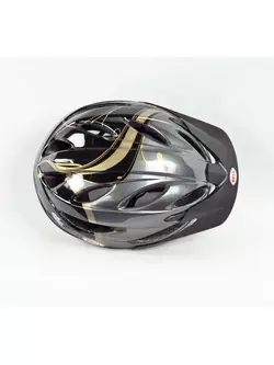 BELL STRUT - casca de bicicleta pentru femei, neagra, argintie si aurie