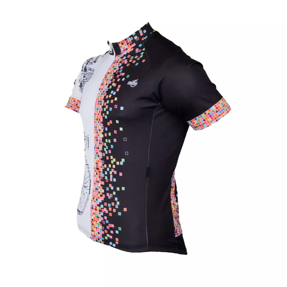 MikeSPORT DESIGN - PIXEL - tricou de ciclism pentru bărbați, fermoar complet