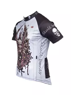 MikeSPORT DESIGN - SKULL BONES - tricou de ciclism pentru bărbați
