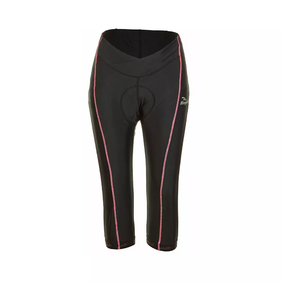 ROGELLI BYLA - pantaloni scurti de ciclism 3/4 dama, culoare: negru si roz