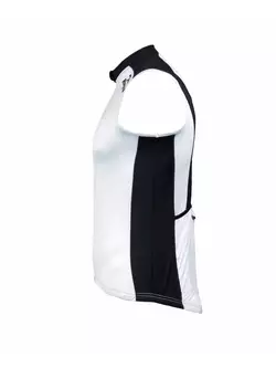 ROGELLI POLINO - tricou de ciclism fără mâneci pentru bărbați, culoare: alb și negru