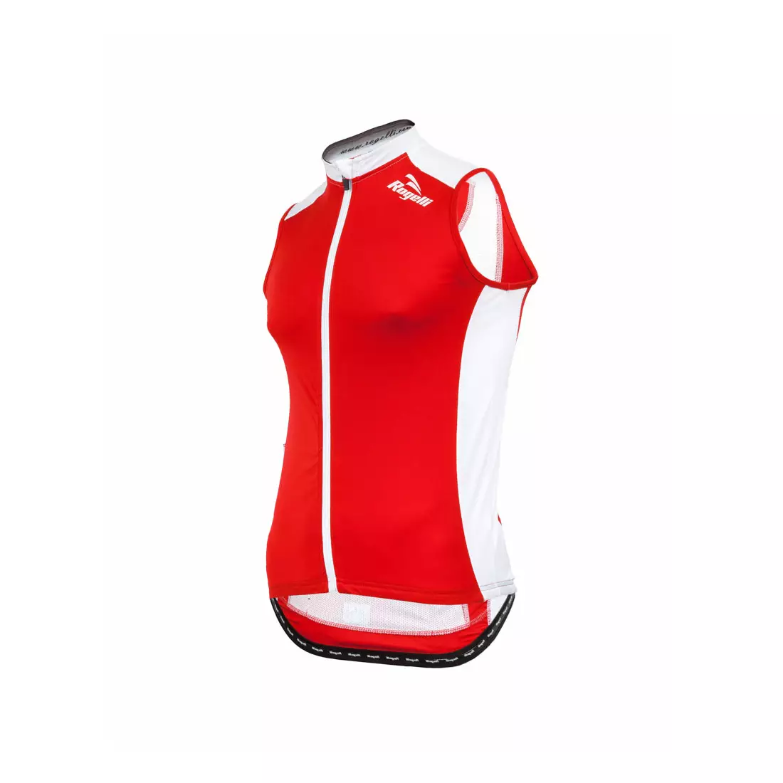 ROGELLI POLINO - tricou de ciclism fără mâneci pentru bărbați, culoare: roșu și alb
