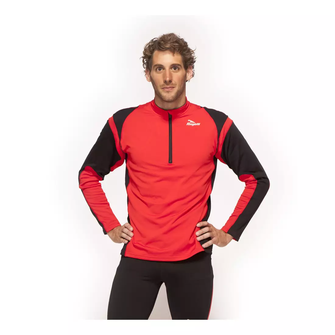 ROGELLI RUN - DILLON - Hanorac de alergat pentru bărbați ușor izolat, culoare: Roșu