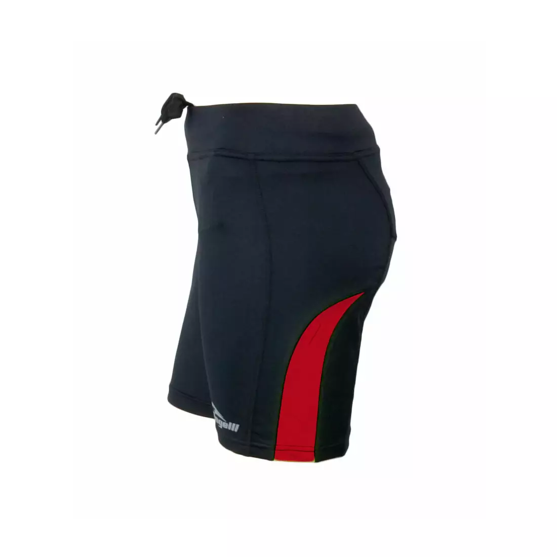 ROGELLI  RUN  EDIA - Pantaloni scurți sport pentru femei, culoare: negru și roșu