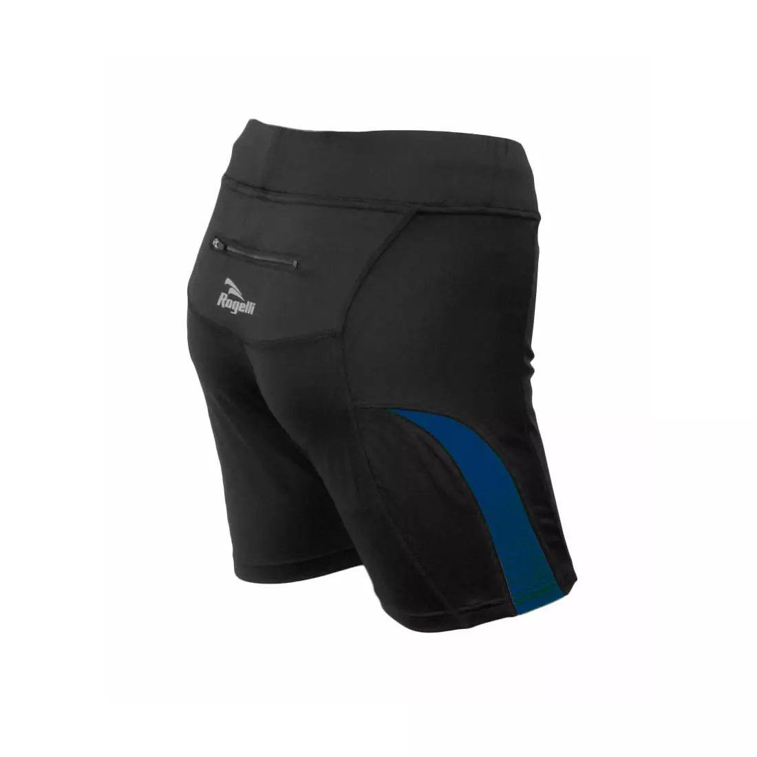 ROGELLI  RUN  EDIA - pantaloni scurți sport pentru femei, culoare: negru și albastru