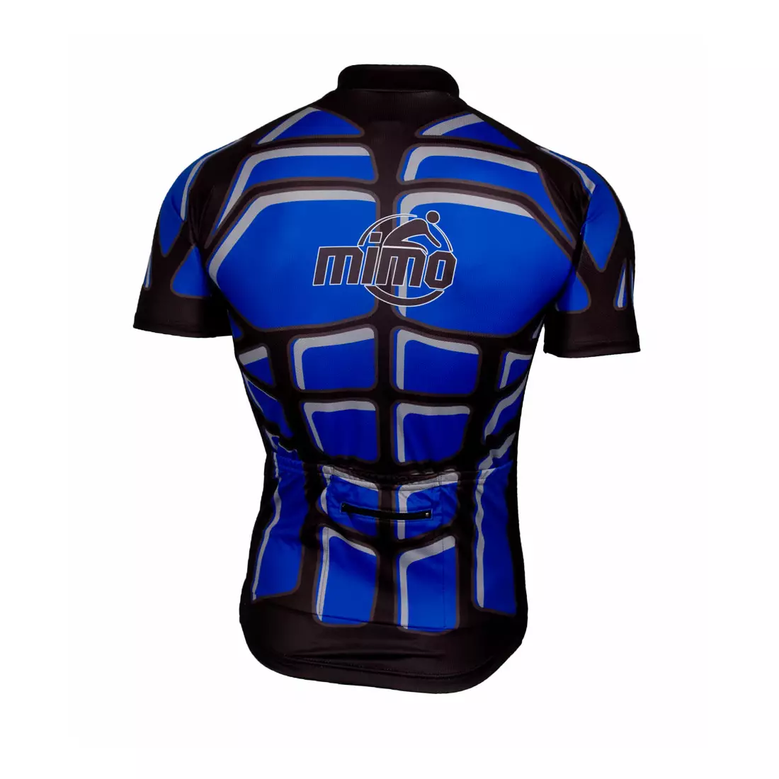 Tricou de ciclism pentru bărbați MikeSPORT DESIGN BODY, negru și albastru