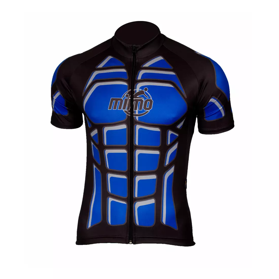 Tricou de ciclism pentru bărbați MikeSPORT DESIGN BODY, negru și albastru