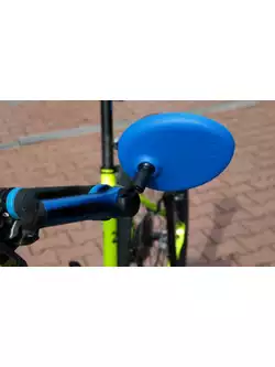 AJS oglindă universală încastrată pentru bicicletă, albastru
