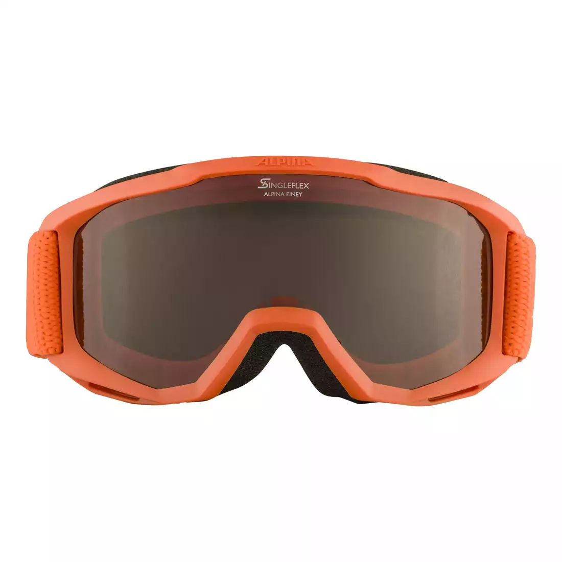 ALPINA JUNIOR PINEY ochelari de ski/snowboard copii, pumpkin matt