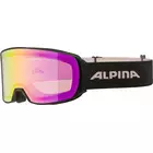 ALPINA M40 NAKISKA Q-LITE ochelari de schi/snowboard, black-rose matt
