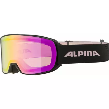 ALPINA M40 NAKISKA Q-LITE ochelari de schi/snowboard, black-rose matt