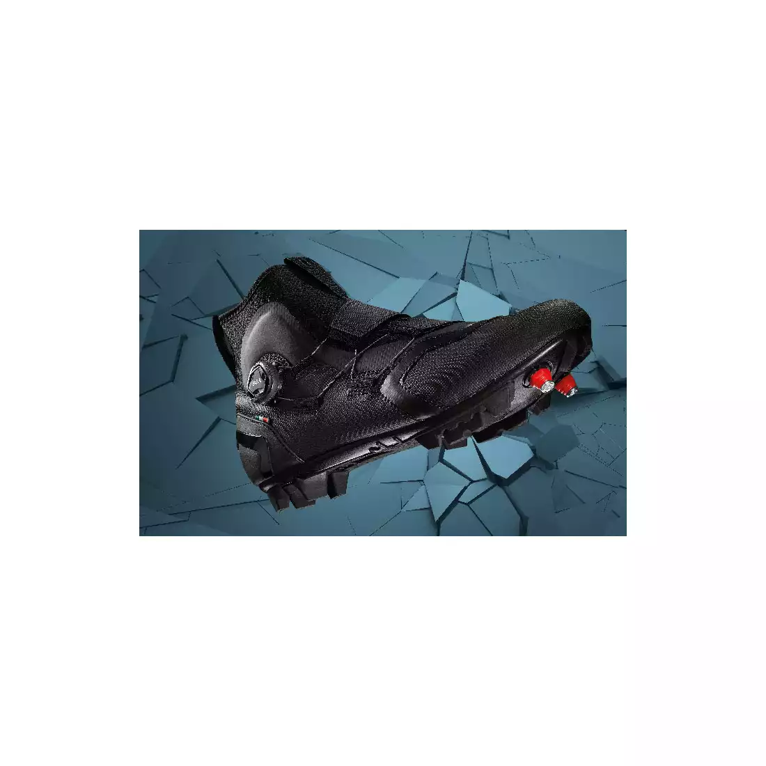 CRONO CW-1-21 Pantofi de iarna pentru ciclism MTB, nailon, negru